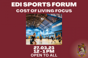 EDI Sports Forum: Cost of living focus