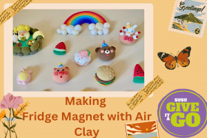 GIAG Crafternoon: Making Fridge Magnet with Air Clay