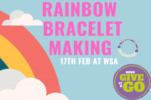 GIAG Crafternoon: Making Rainbow Bracelet at WSA