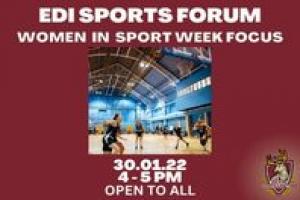 [ONLINE] EDI Sports Forum: Women In Sport Week Focus