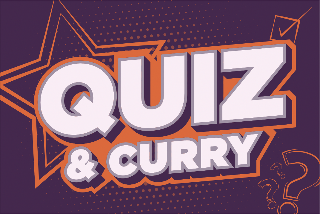 The Bridge's quiz and curry night logo.