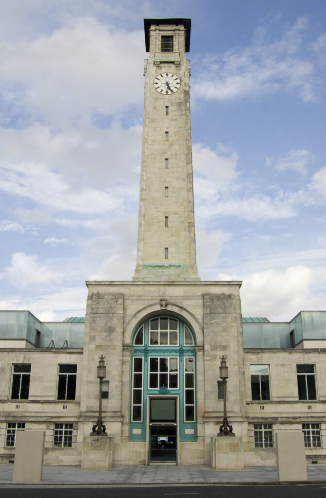 Southampton Civic Centre building and clock tower